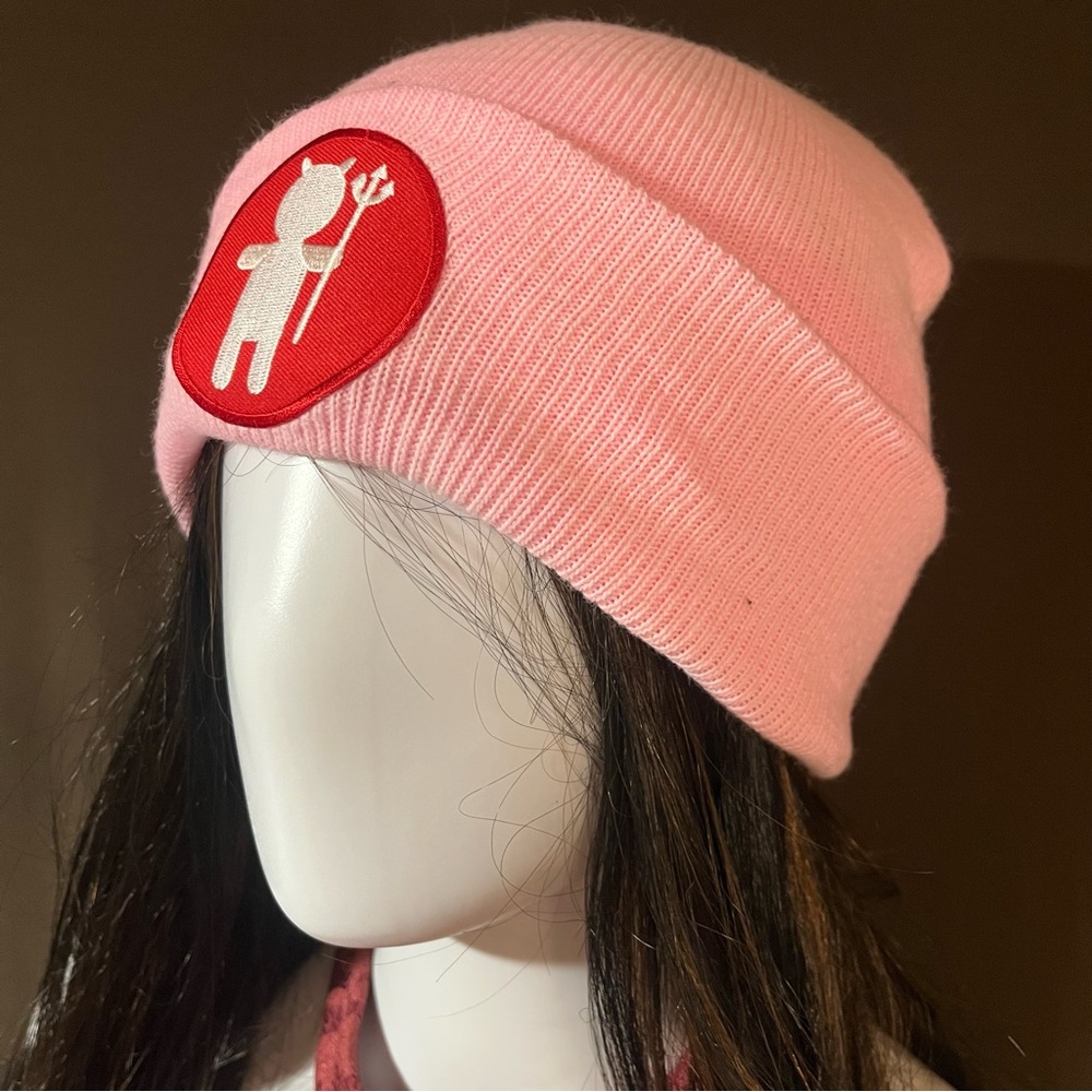 Little Devil Pink Beanie Hat